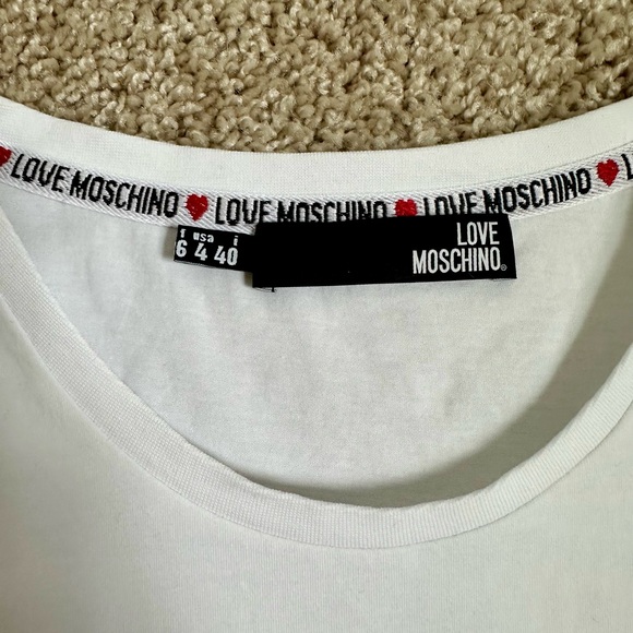 Love Moschino White Short Sleeve Tee - Picture 2 of 6